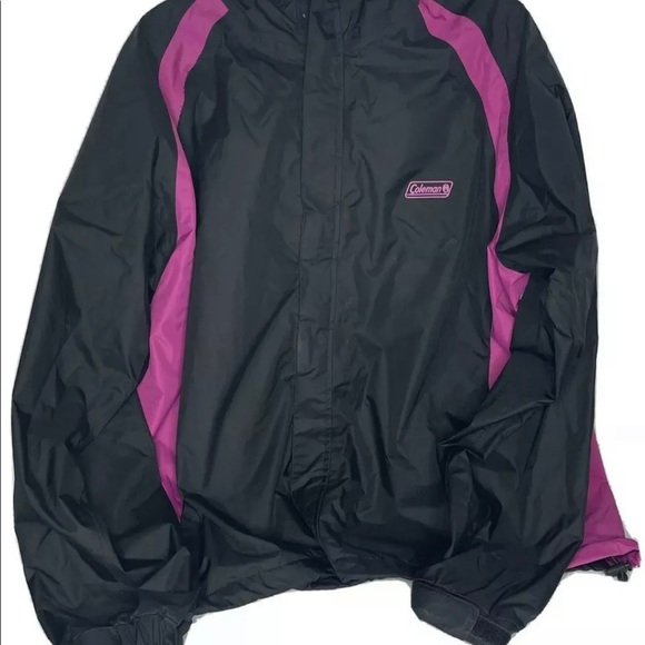Coleman⭐️ Gray Red Size L/XL Men Zip up Wind breaker Jacket Coat Winter RN37230 - Picture 1 of 6